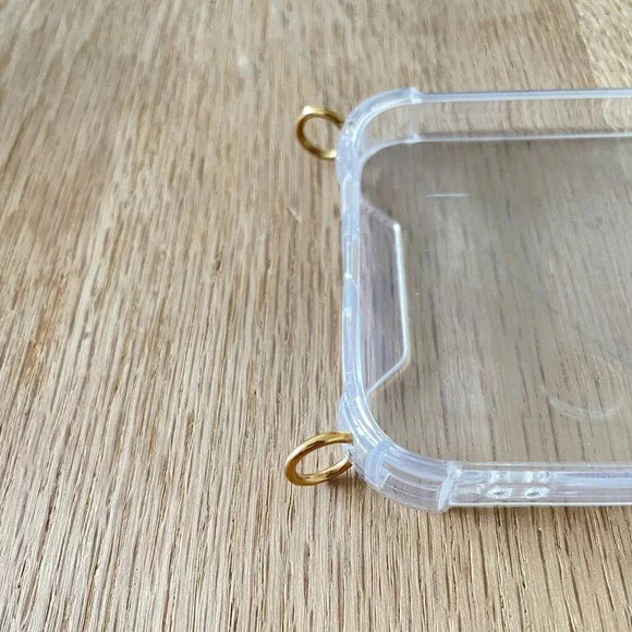 Handyhülle Case Transparent mit goldenen Ringen - Jalouza