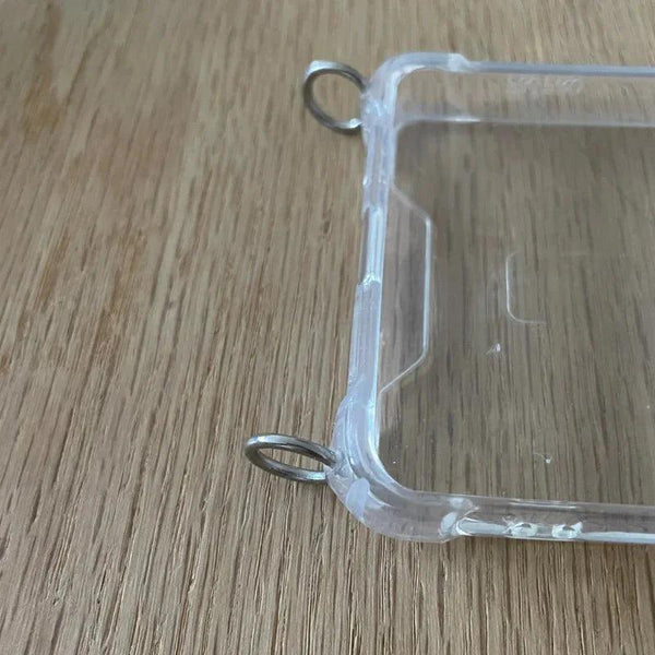 Handyhülle Case Transparent mit silbernen Ringen - Jalouza