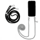 Handyhülle iPhone 14 Pro EleganceAura Silber Handykette aus Metall und Kordel im Set - Jalouza